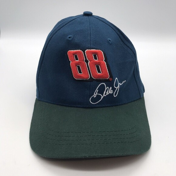 Dale Earnhardt Jr. Junior #88 NASCAR Baseball Cap Kellogg’s Racing Navy & Green - Picture 1 of 8